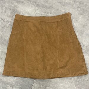 Size 2, Abercrombie and Fitch faux suede miniskirt